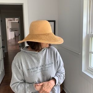 J crew straw hat